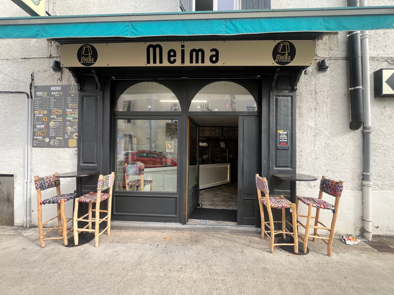 Devanture du Bar à Couscous Chez Meima à Périgueux