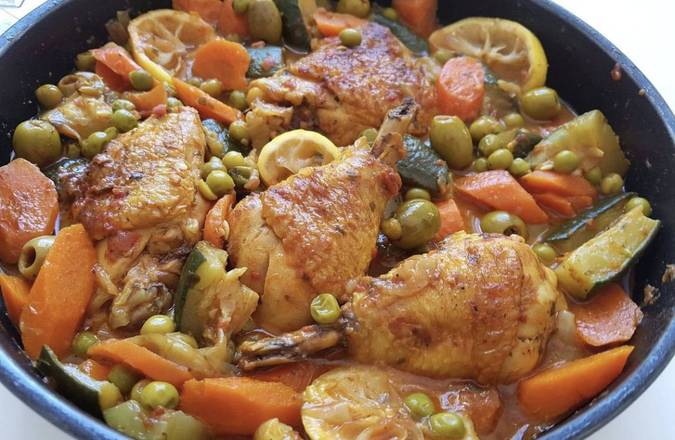 Tajine poulet légumes